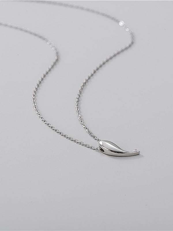 925 Sterling Silber Delphin minimalistische Halskette