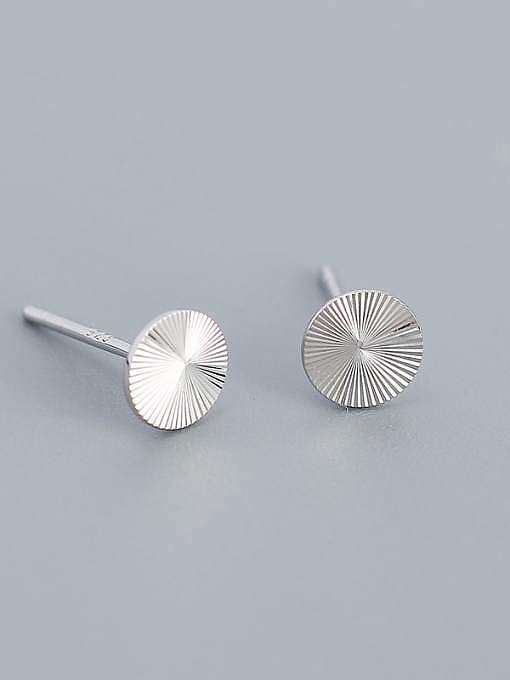 Brinco geométrico minimalista prata esterlina 925
