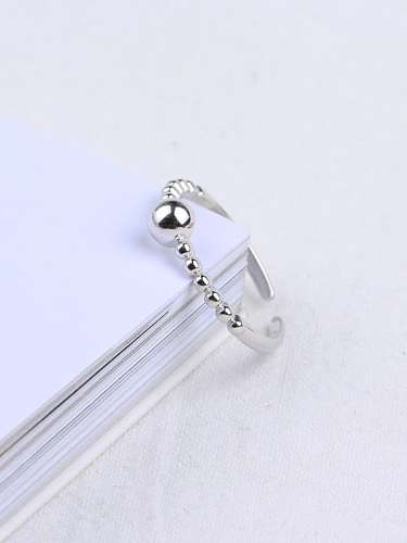 925 Sterling Silver Ball Trend Bead Ring
