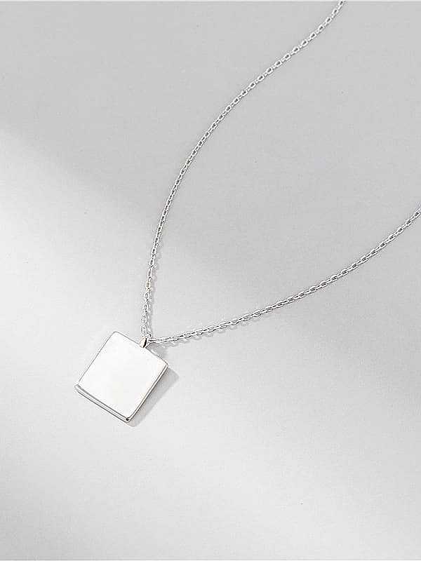 Colar minimalista geométrico de prata esterlina 925