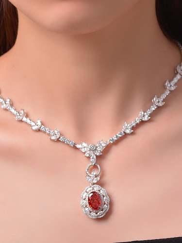 Collar delicado geométrico de diamantes de alto carbono de plata esterlina 925