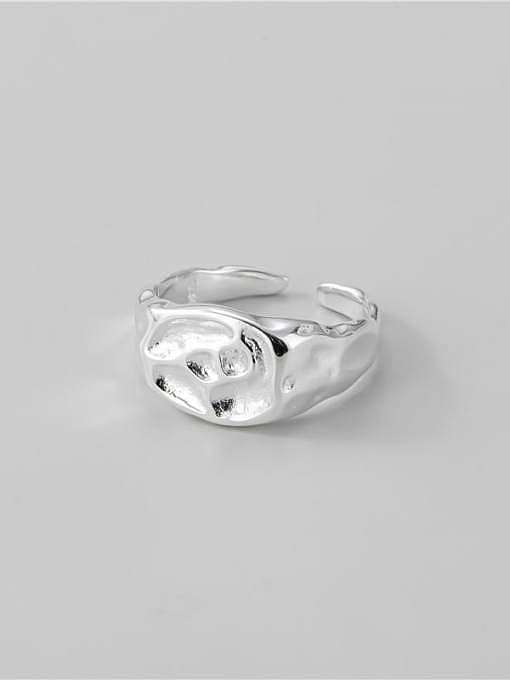 925 Sterling Silver Geometric Vintage Band Ring