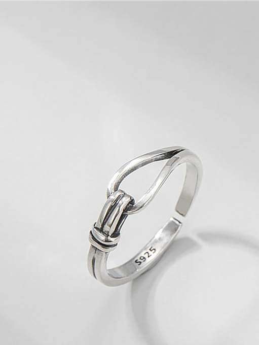 925 Sterling Silver Irregular Vintage Stackable Ring