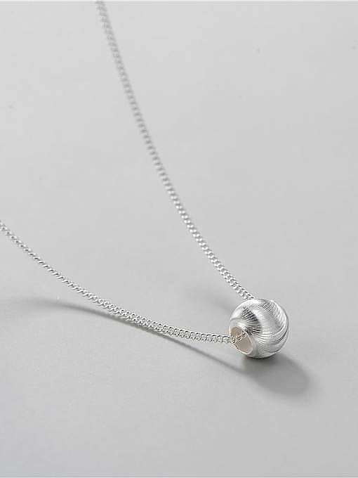 925 Sterling Silver Round Minimalist Necklace