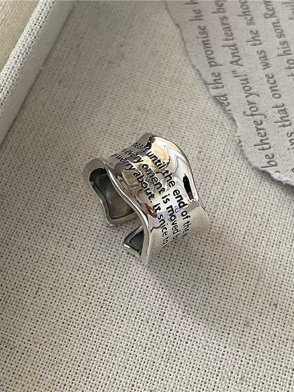 925 Sterling Silber Brief Trend Band Ring