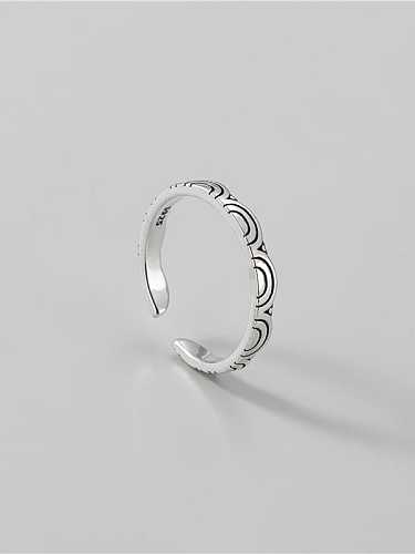 925 Sterling Silver Cloud Vintage Band Ring