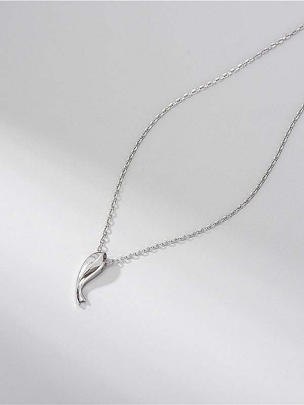 925 Sterling Silber Delphin minimalistische Halskette