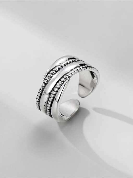 925 Sterling Silver Geometric Vintage Stackable Ring