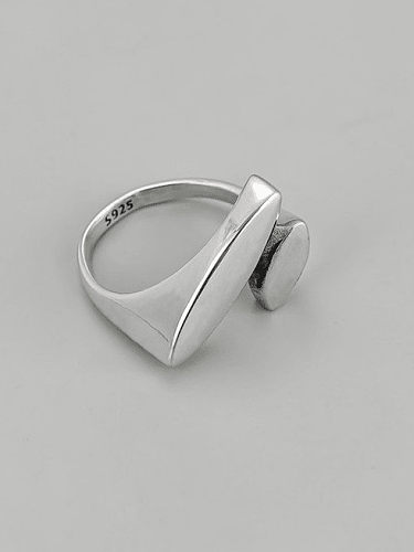 خاتم من الفضة الإسترليني عيار 925 بتصميم قطرة الماء