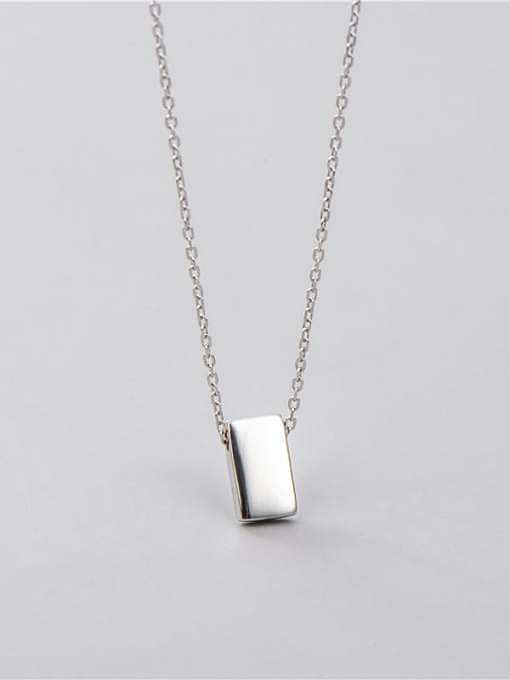 Collar minimalista geométrico de plata de ley 925