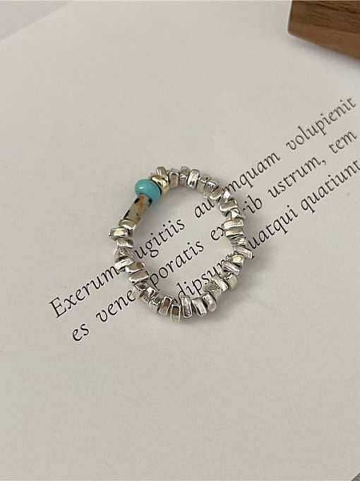 925 Sterling Silver Vintage Bead Ring