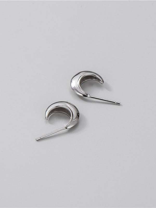 925 Sterling Silver Geometric Minimalist Stud Earring