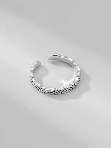 925 Sterling Silver Cloud Vintage Band Ring