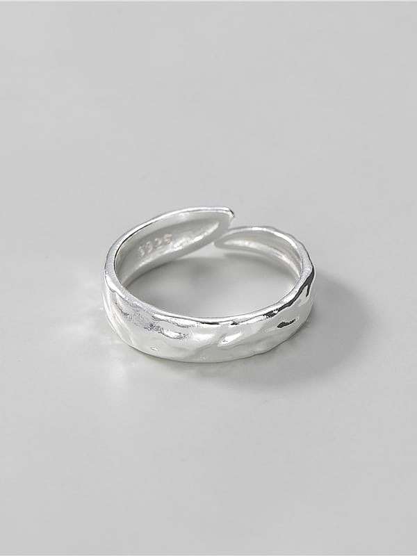 Bague vintage irrégulière en argent sterling 925