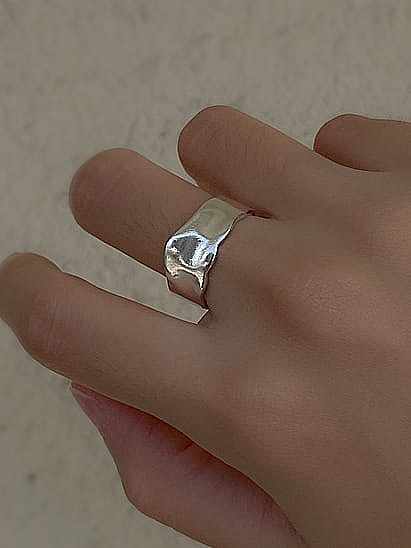 925 Sterling Silver Geometric Minimalist Band Ring