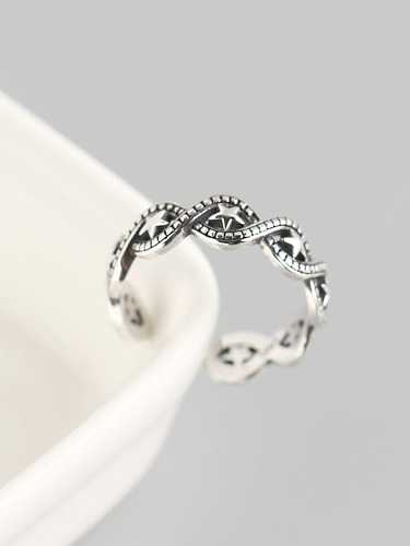 925 Sterling Silber Star Trend Band Ring