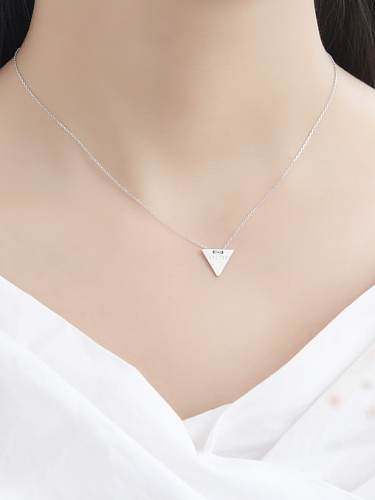 Collier minimaliste géométrique en argent sterling 925