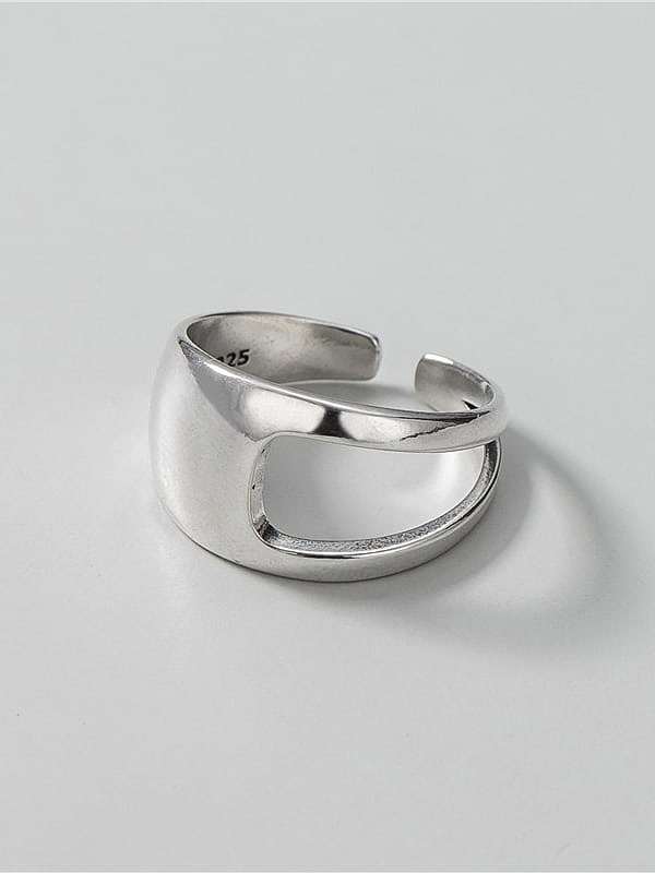 925 Sterling Silver Geometric Minimalist Band Ring