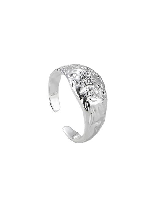 925 Sterling Silver Irregular Minimalist Band Ring