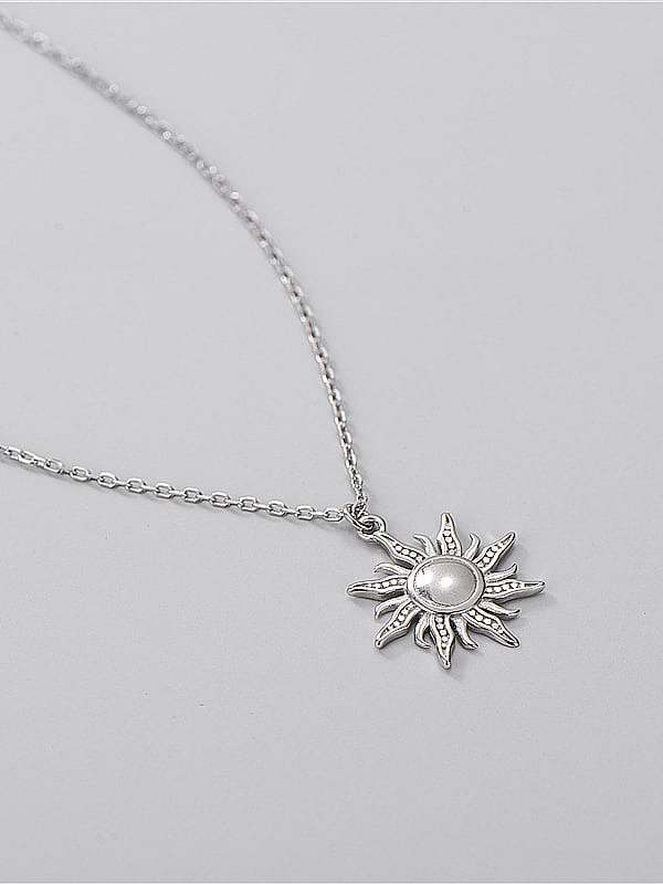 925 Sterling Silver Flower Minimalist Necklace