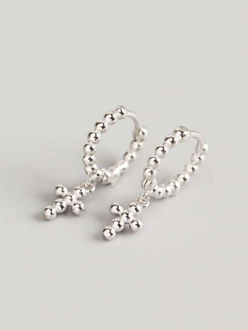 925 Sterling Silver Geometric Dainty Huggie Earring