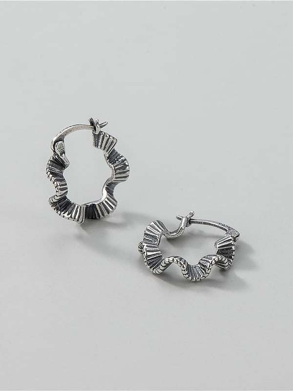 925 Sterling Silver Geometric Vintage Drop Earring