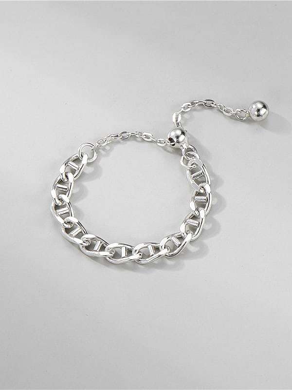 925 Sterling Silver Geometric Vintage Band Ring