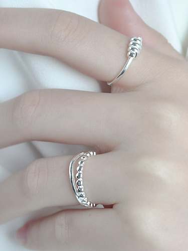 925 Sterling Silver Irregular Minimalist Band Ring