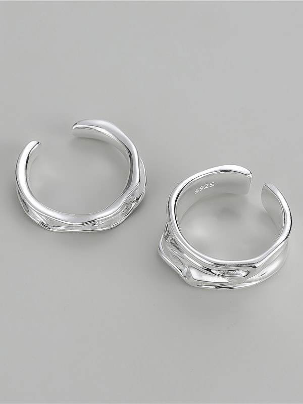 925 Sterling Silver Irregular Vintage Band Ring
