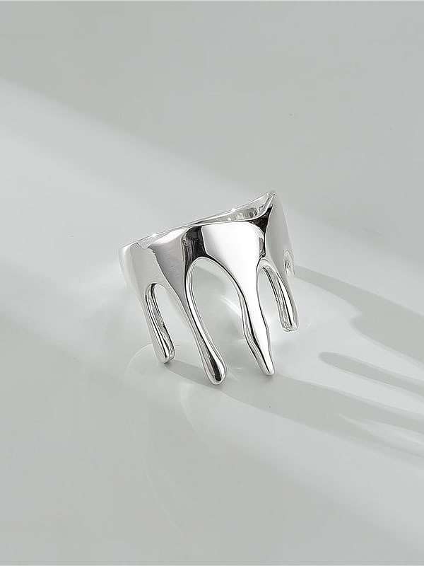 925 Sterling Silver Crown Minimalist Band Ring