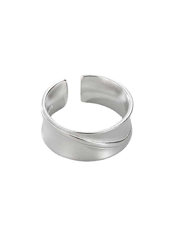 Geometrischer Vintage-Bandring aus 925er Sterlingsilber