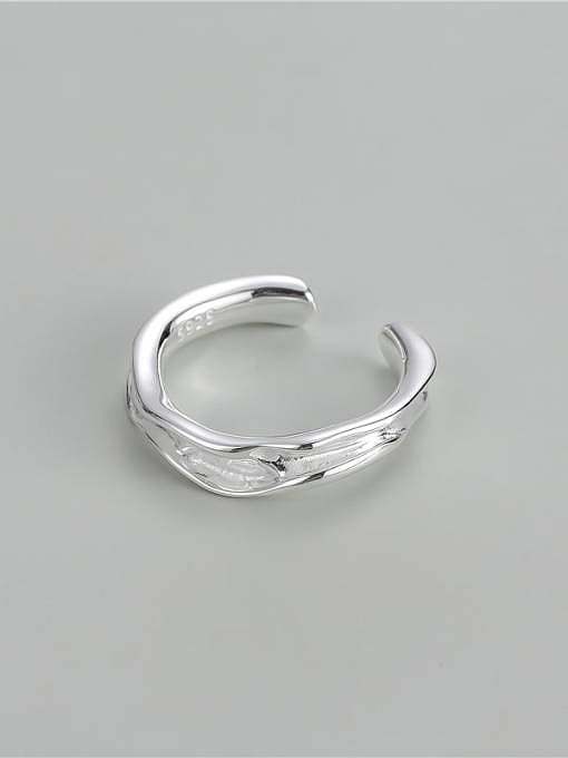 925 Sterling Silver Irregular Vintage Band Ring