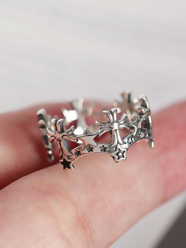 925 Sterling Silber Star Trend Band Ring