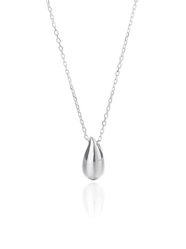 925 Sterling Silver Water Drop Minimalist Necklace