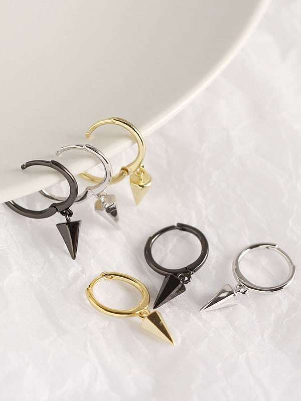 Huggie-Ohrring mit geometrischem Trend aus 925er Sterlingsilber