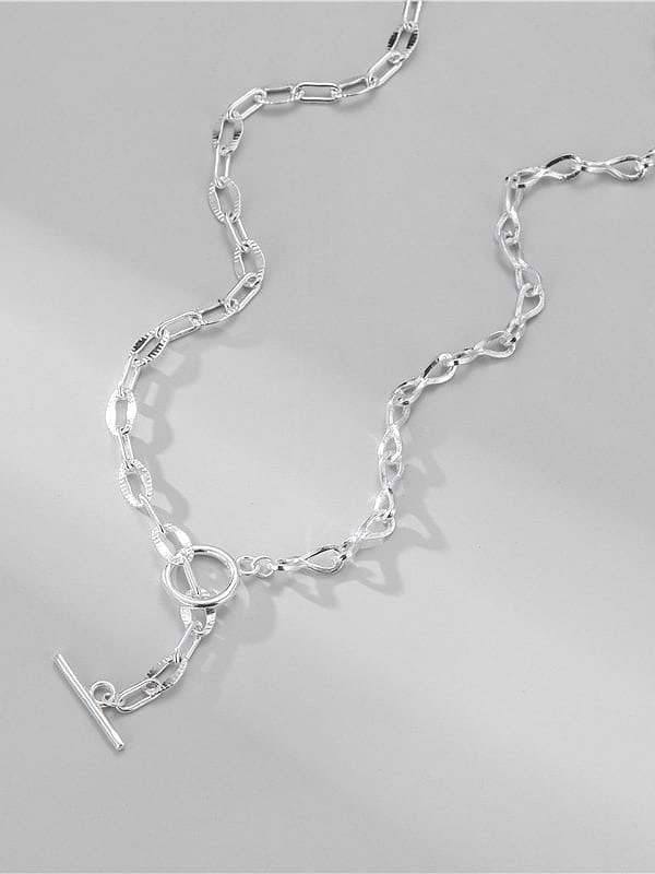 925 Sterling Silver Minimalist Hollow Heart Long Strand Necklace