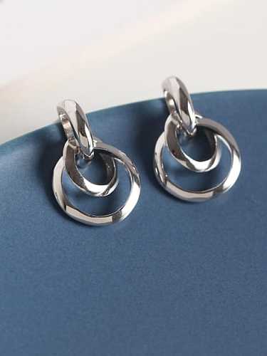 925 Sterling Silver Geometric Minimalist Drop Earring