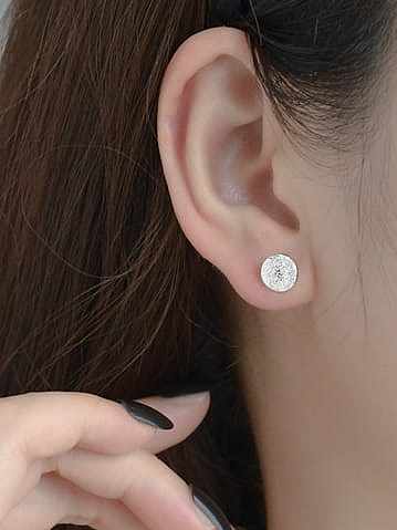 Boucles d'oreilles minimalistes géométriques en argent sterling 925