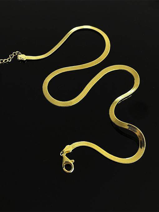 Geometrische Trend-Halskette aus 925er Sterlingsilber