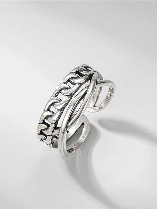 925 Sterling Silver Irregular Vintage Stackable Ring