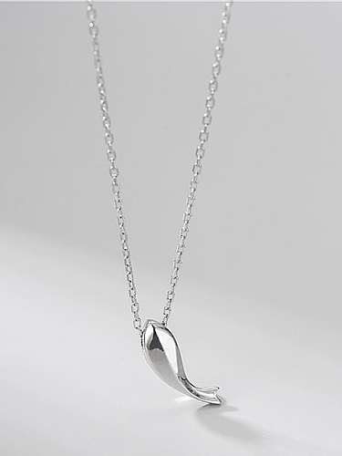 Collier minimaliste dauphin en argent sterling 925