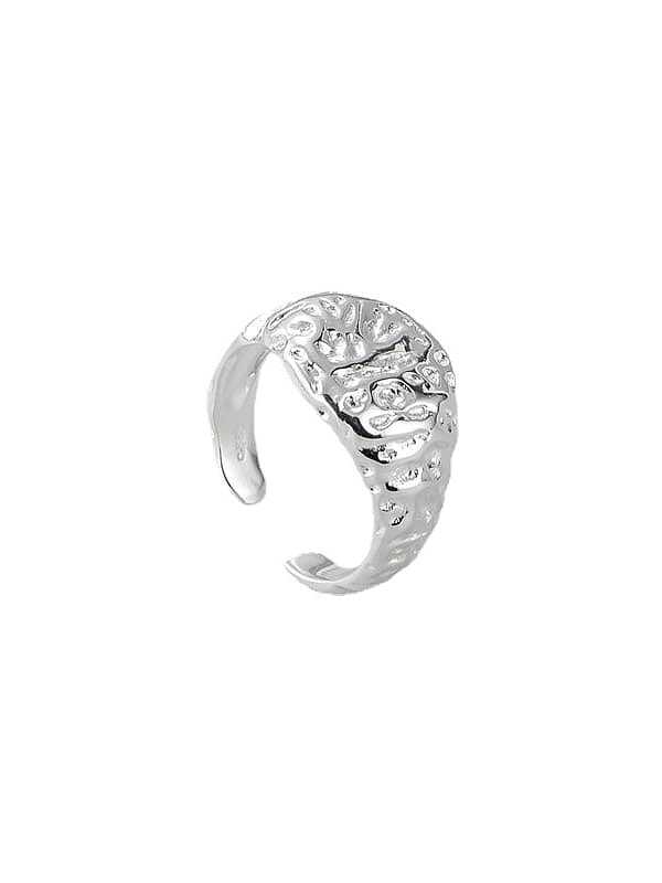 925 Sterling Silver Irregular Vintage Band Ring