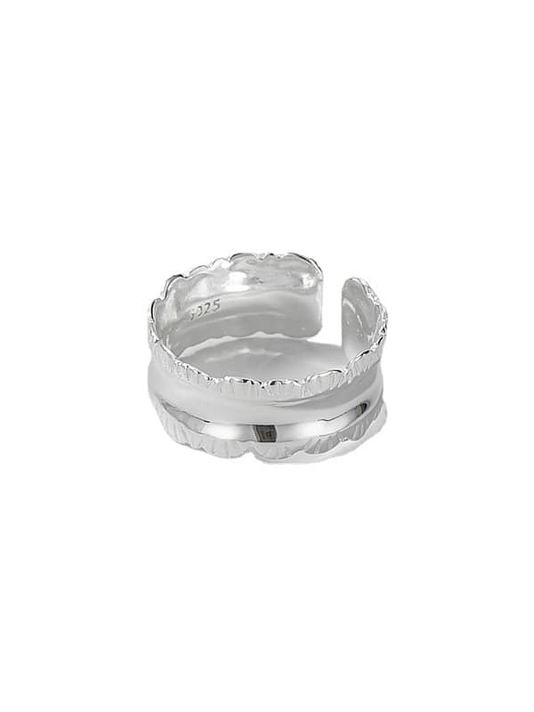 925 Sterling Silver Smoth Geometric Minimalist Band Ring