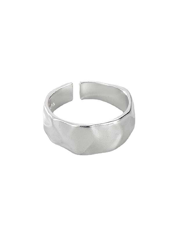 925 Sterling Silver Geometric Vintage Band Ring