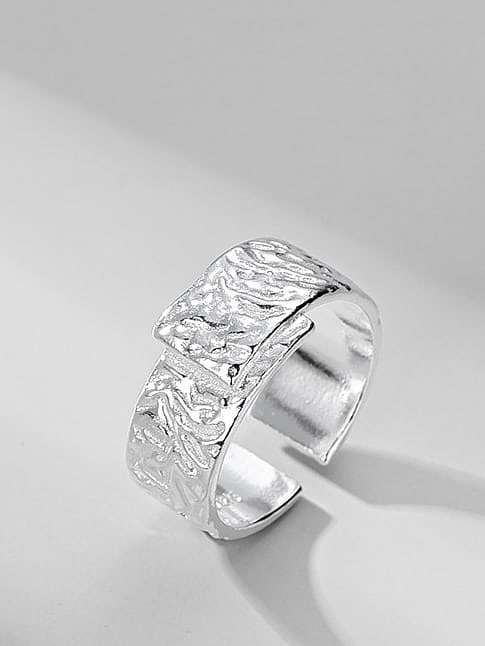 925 Sterling Silver Irregular Vintage Band Ring