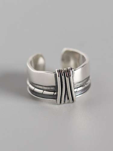 925 Sterling Silver Geometric Minimalist Band Ring