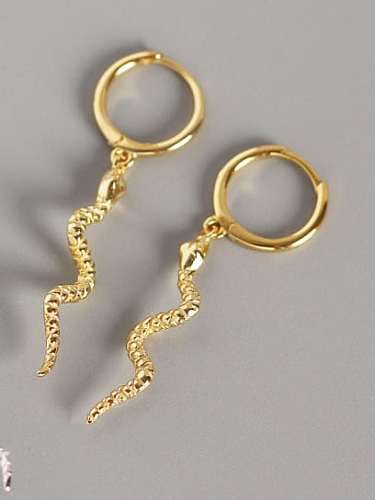 925 Sterling Silver Snake Ethnic Stud Earring