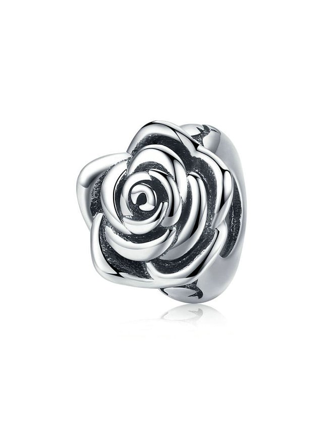 925 silver romantic flower charms