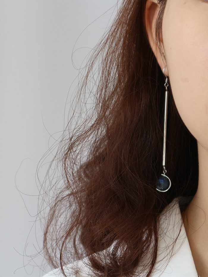 925 Sterling Silver Tassel Minimalist Threader Earring