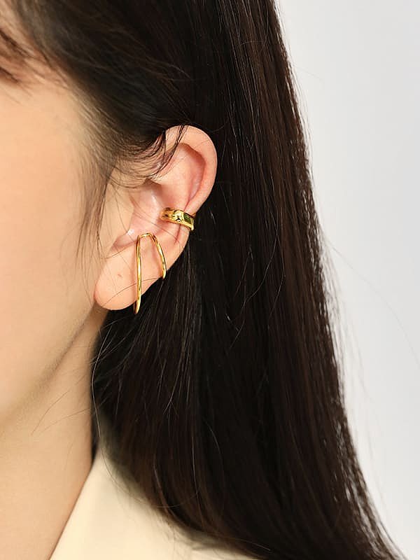 Boucles d'oreilles rondes minimalistes en argent sterling 925 [Simple]